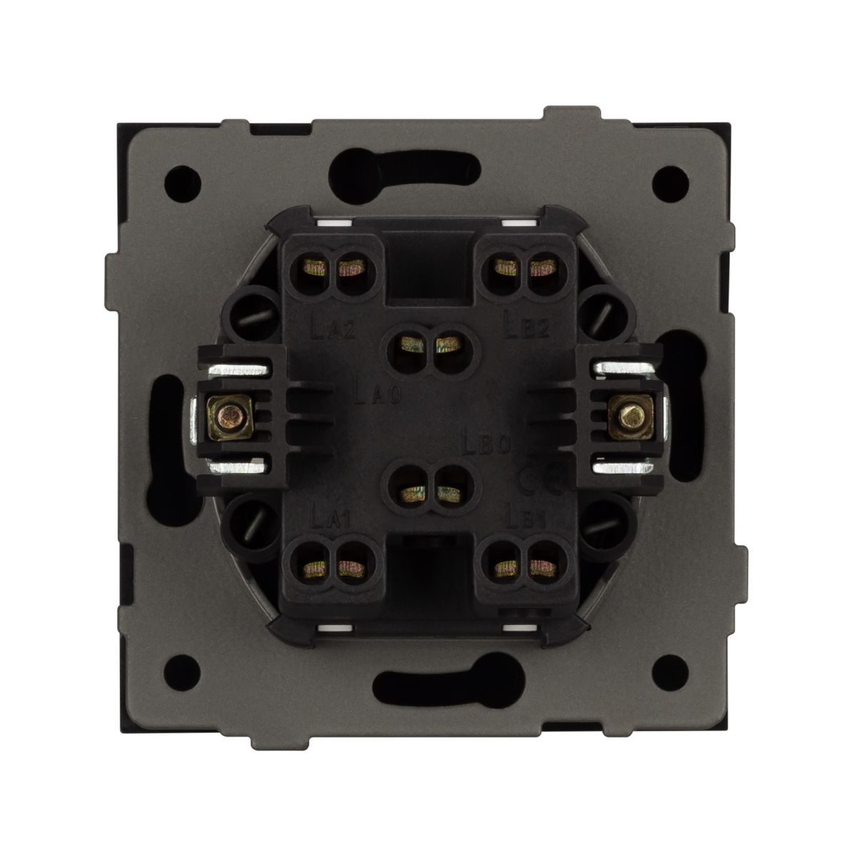 Механизм выключателя одноклавишный проходной Arlight SWT-TENDO-MKP1-SFPL-BK (230V, 10A) 054579