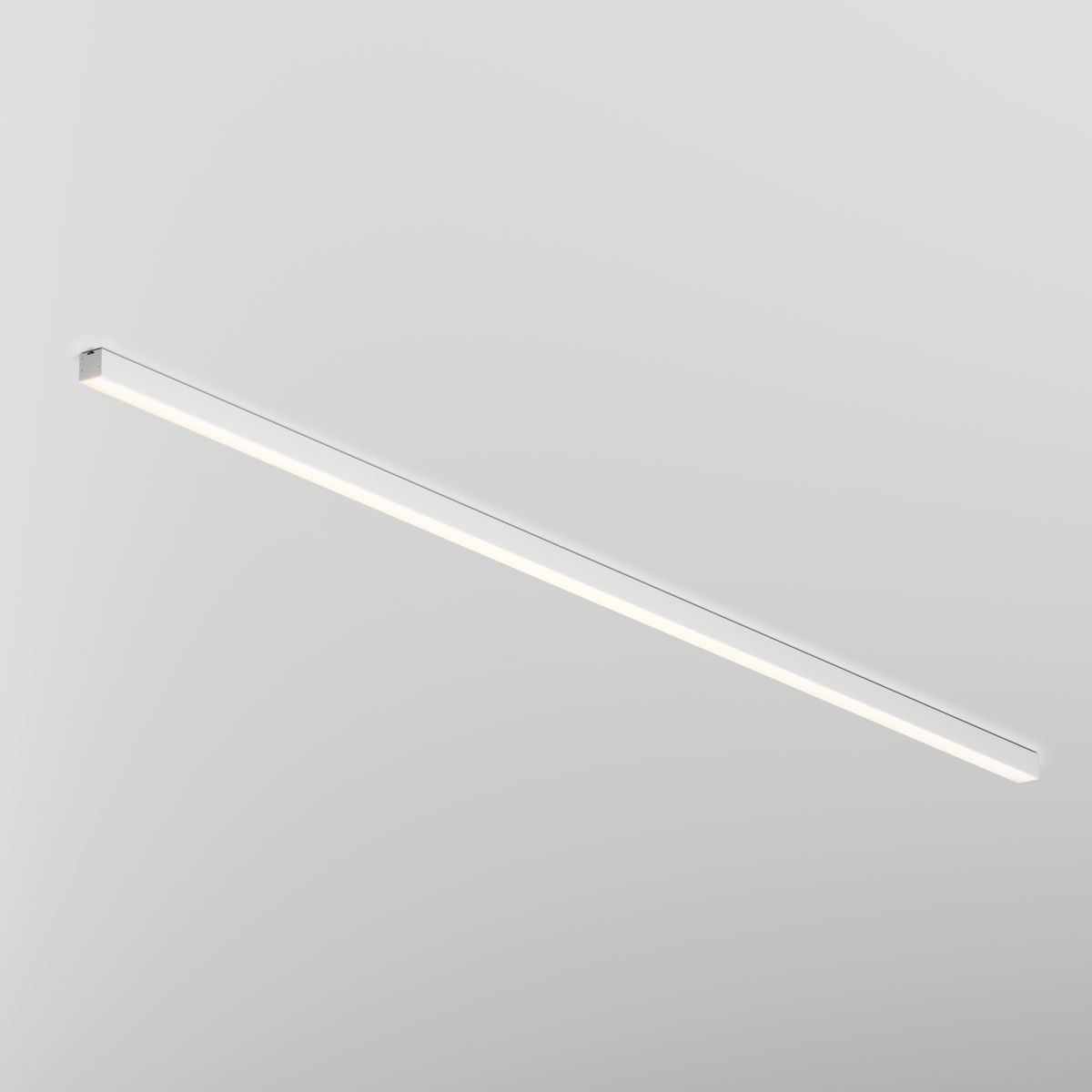 Линейный накладной светильник Maytoni Technical 3000K 35x35 (Серебро, 2 м) LL311007