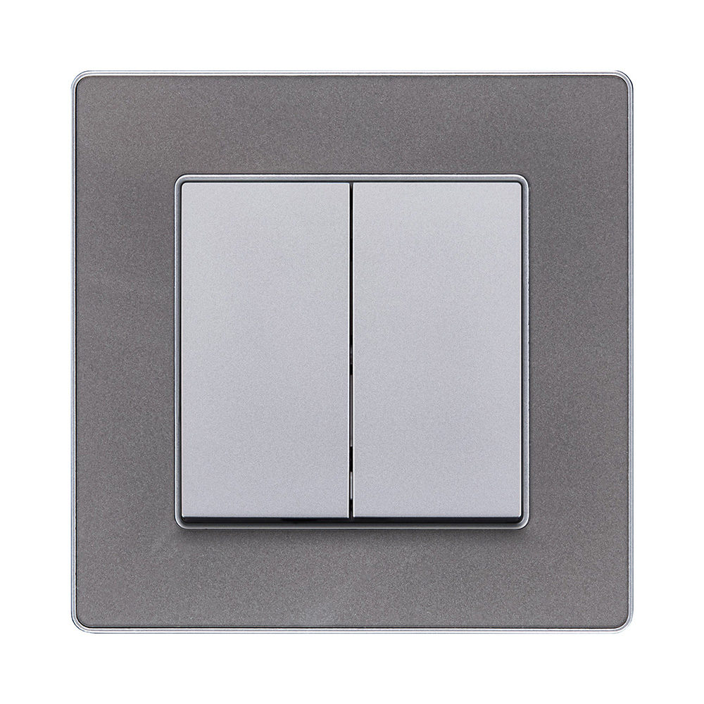 Рамка 1-постовая, серый Kollinger Eleganz Acryl EA1GY