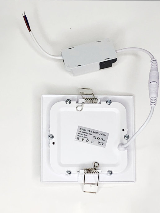 Встраиваемый светильник Elvan VLS-102SQ-6W-WH-Wh