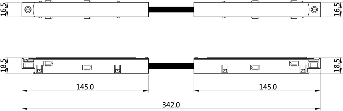 Угловой коннектор Connector Donolux  SPACE-TRACK SYSTEM 90 B