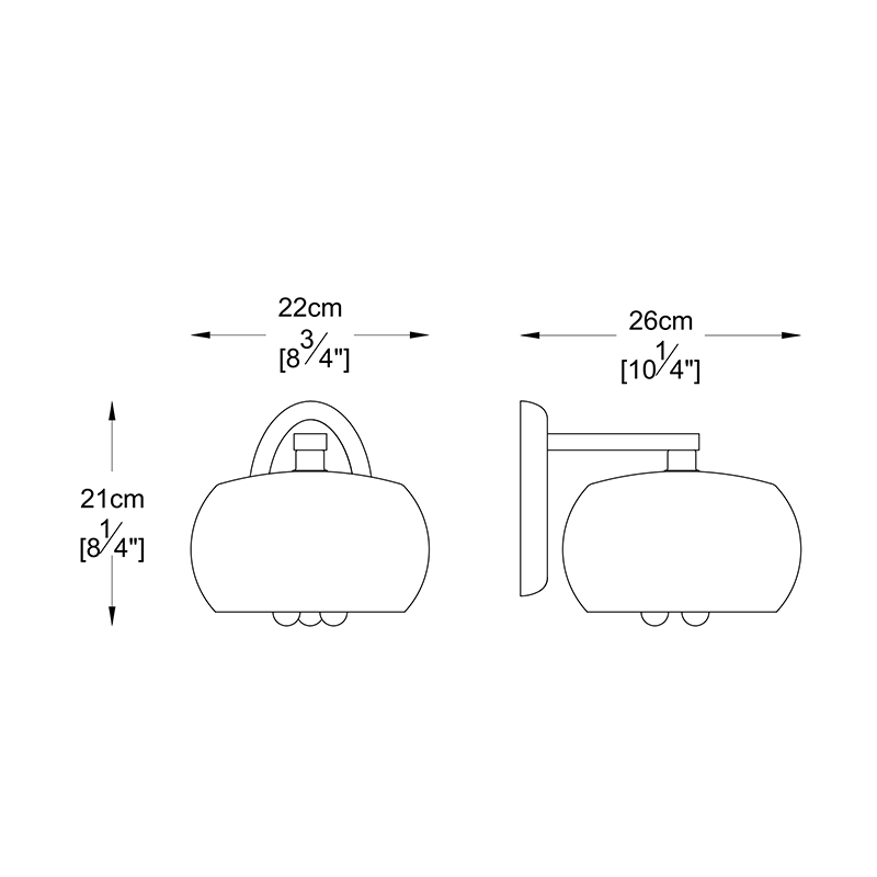 Бра в прихожую Zumaline CRYSTAL W0076-01D-F4FZ