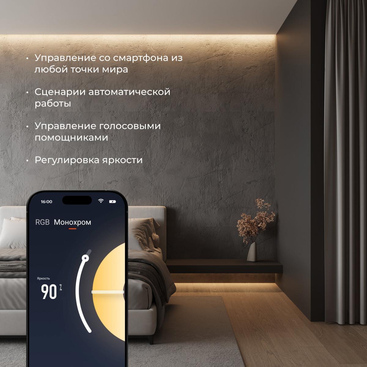 Wi-Fi контроллер для светодиодных лент Elektrostandard RGBWW 12-24V 4690389172809