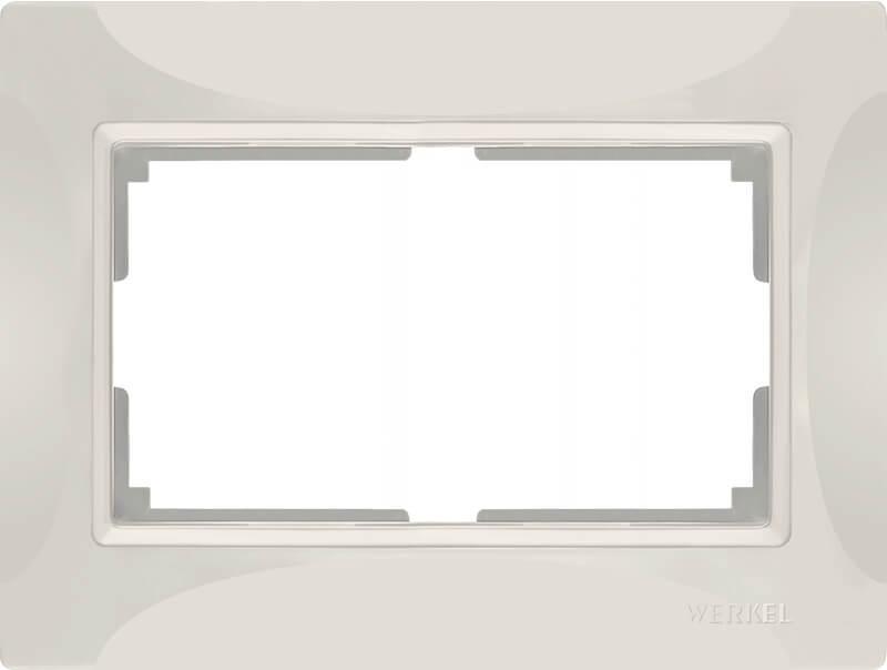 Рамка Werkel Snabb для двойной розетки слоновая кость basic WL03-Frame-01-DBL-ivory 4690389116995