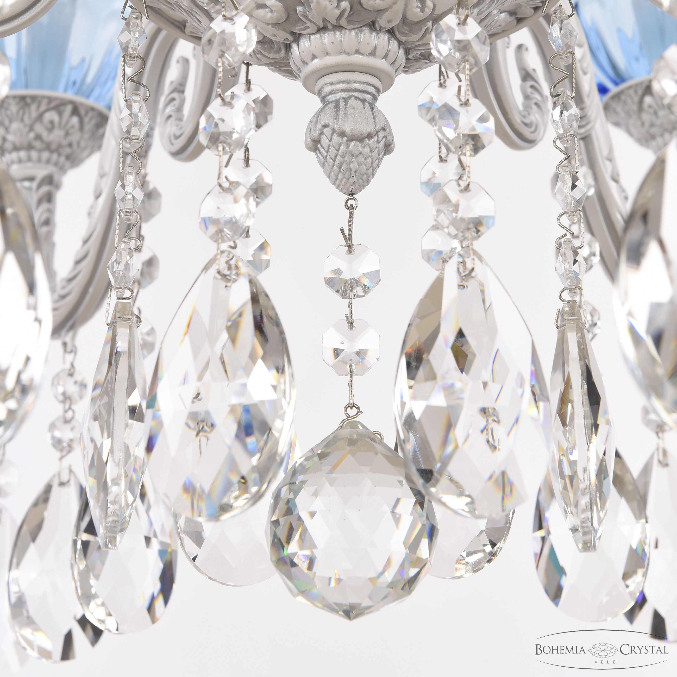 Подвесная люстра Bohemia Ivele Crystal AL79101/6/175 A WMN P Aquamarine/M-1H