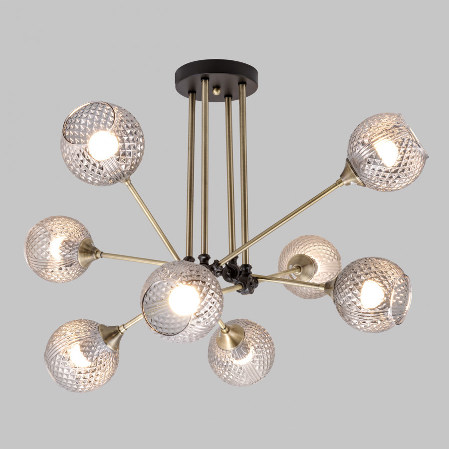 Потолочная люстра IMEX MD.5299-8-S-AB+BK