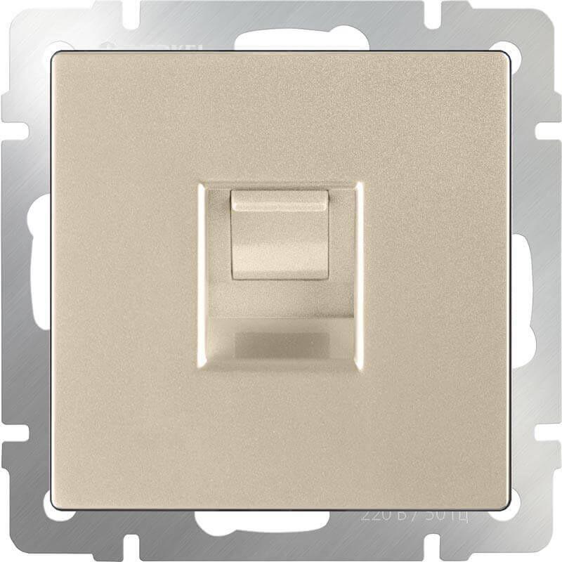 Розетка Werkel Ethernet RJ-45 шампань WL11-RJ-45 4690389124532