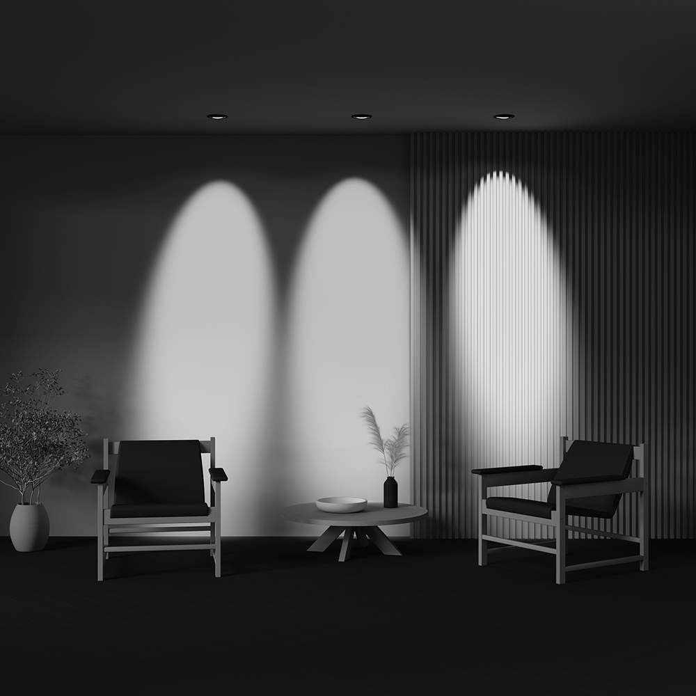 Встраиваемый светильник Maytoni Lens DL105-12W3K-B