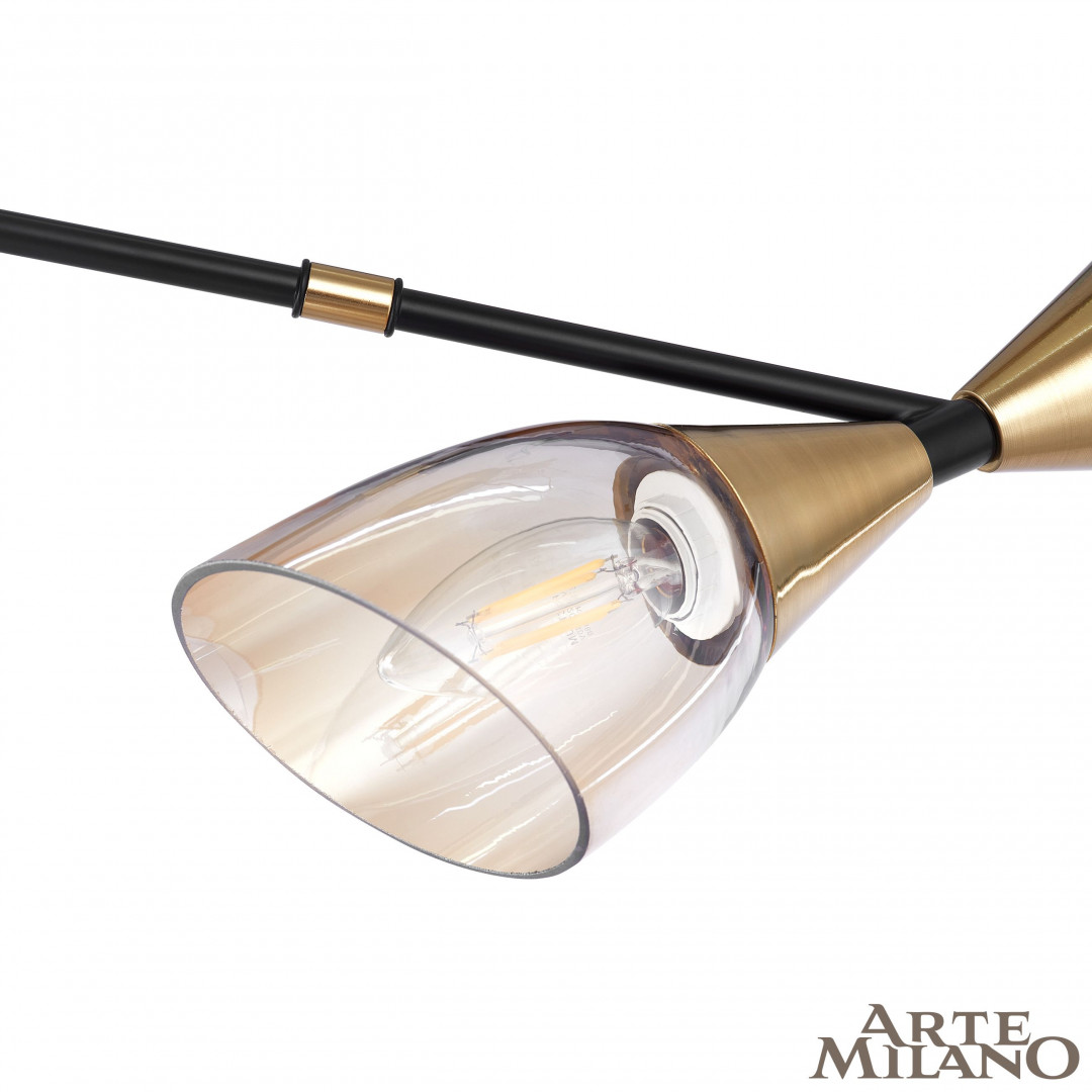 Люстра на штанге Arte Milano Neapolis 276708/6 BK/GD