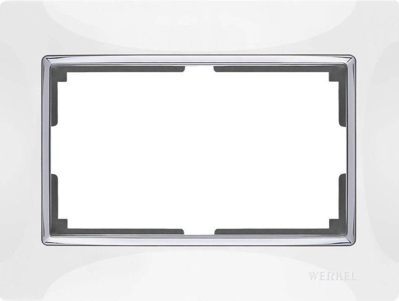 Рамка Werkel Snabb для двойной розетки белый WL03-Frame-01-DBL-white 4690389073137