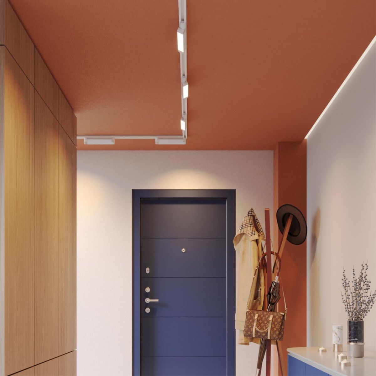 Трековый однофазный трехжильный светильник с переключателем цветовой температуры Novotech Port Iter 359797