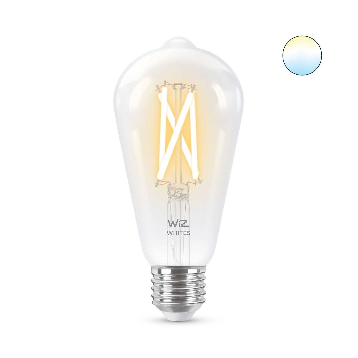 Умная светодиодная лампа Wiz Wi-Fi BLE60WST64E27927-65CL1PF/6 E27 7W 2700/6500K 929003018601