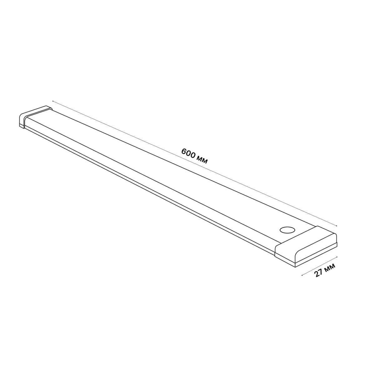 Мебельный светильник Uniel ULI-F49-8W/4200K SENSOR IP40 SILVER UL-00011967