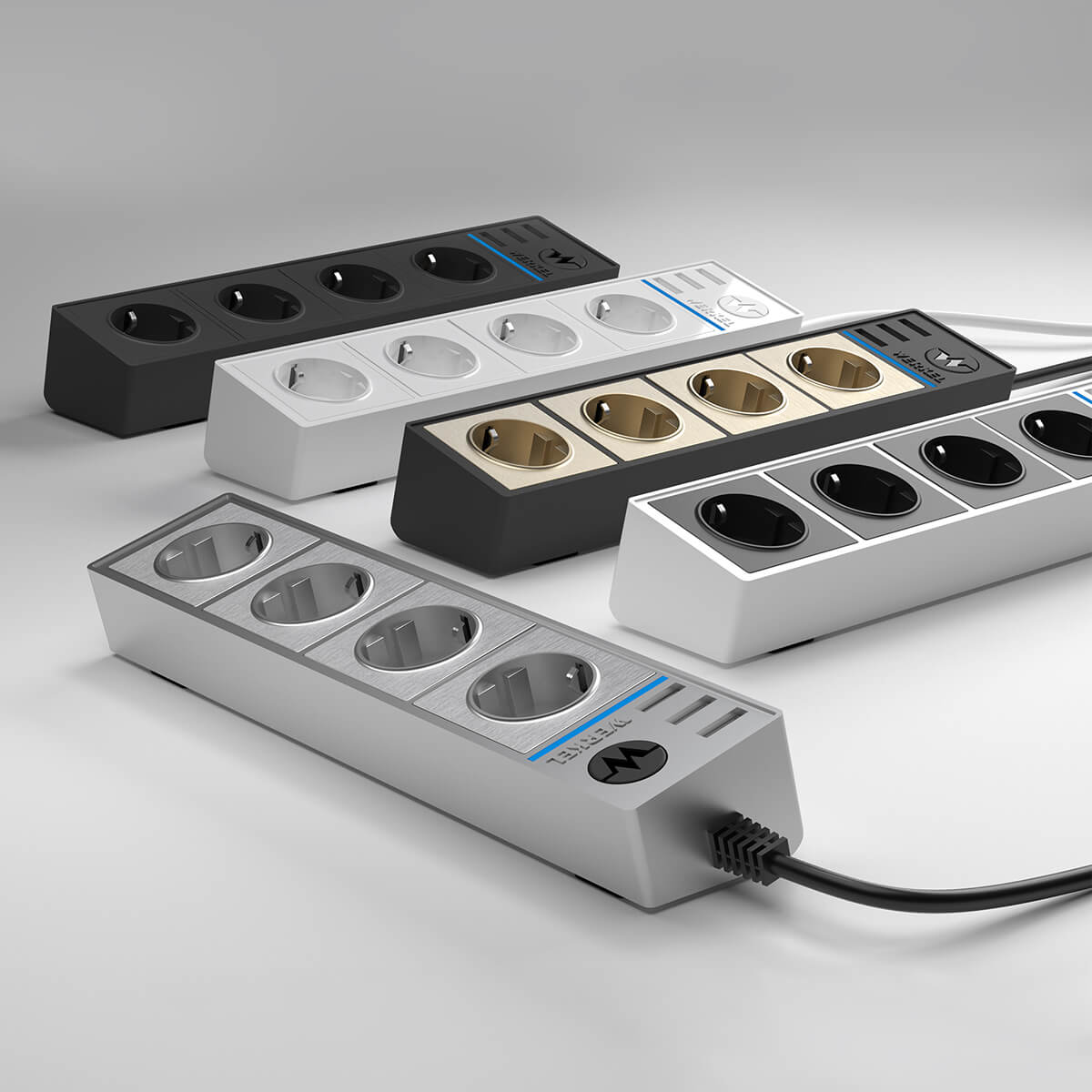 Розеточный блок 4гн 3USB х 1,7м с/з Werkel WL20-04-03 4690389128370