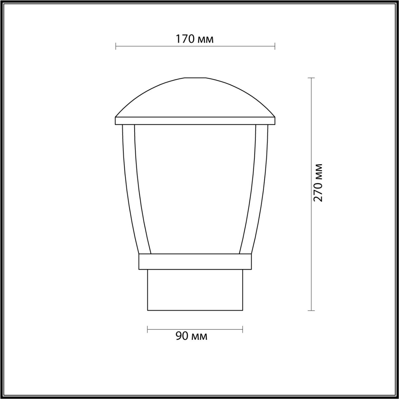Уличный светильник Odeon Light Tako 4051/1B УЦ