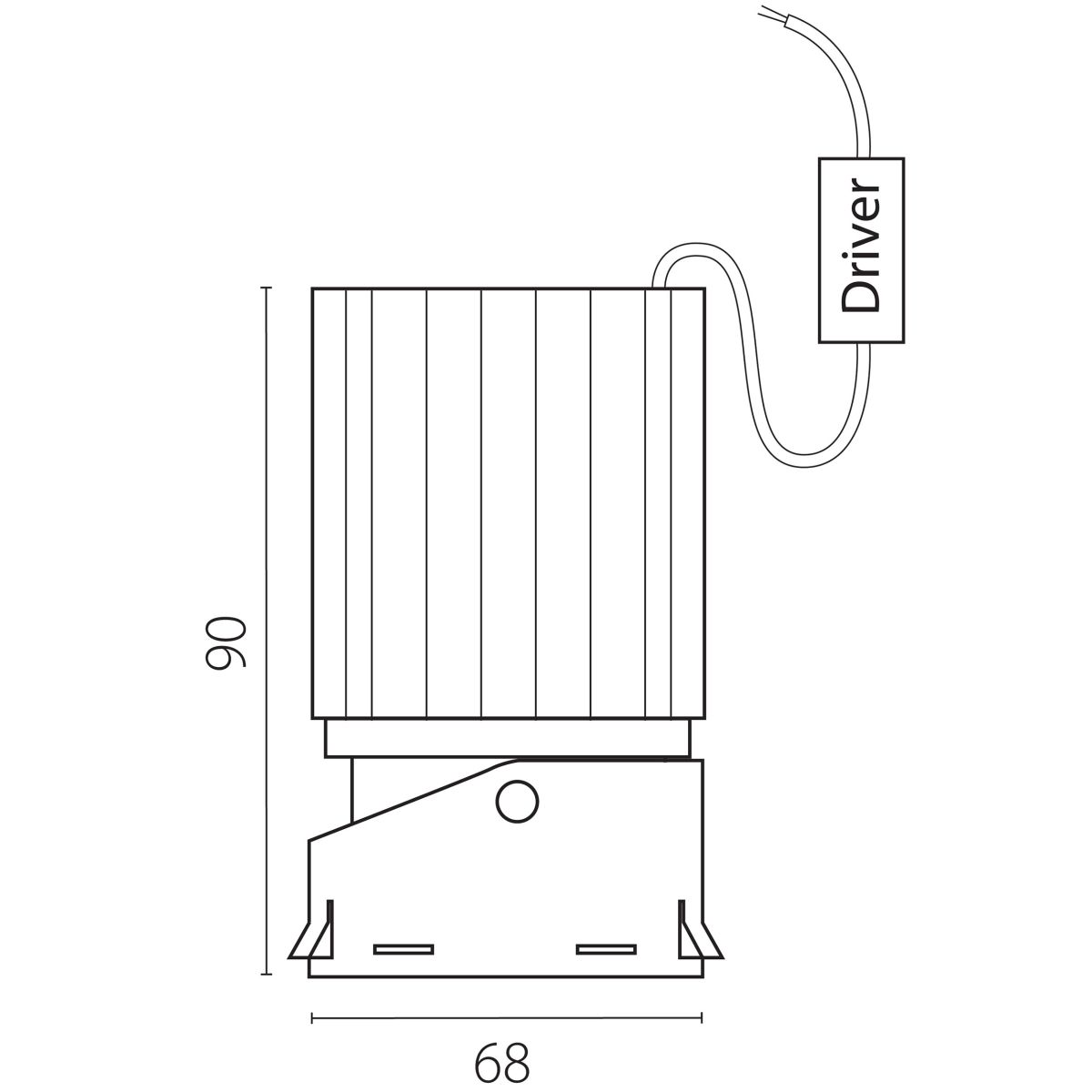 Модуль профессиональный светодиодный 12W 2700K в сборе с суппортом с углом наклона до 30° Lightstar Stella Pro 075082