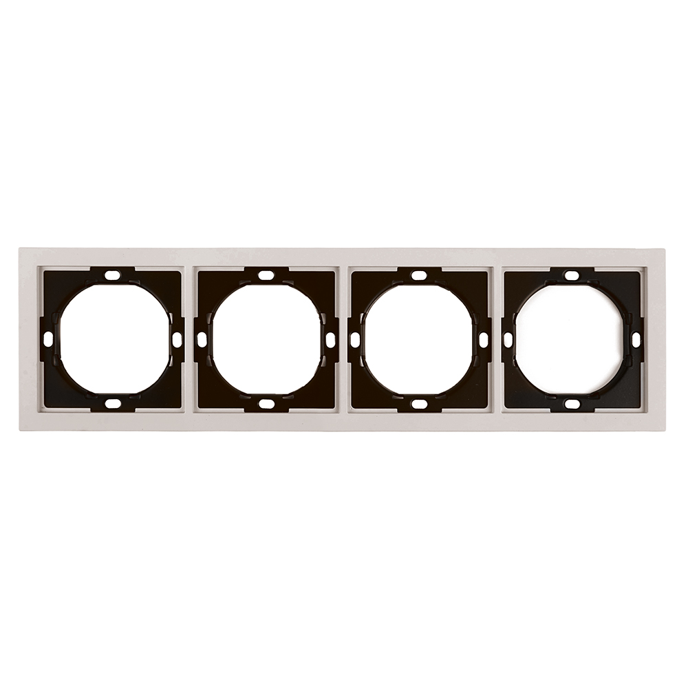 Рамка 4-местная Stekker Мия PFR00-3004-08 пудровый жемчуг 50489