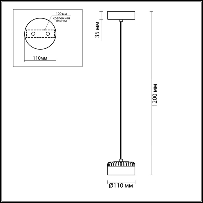 Подвесной светодиодный светильник Odeon Light Vivace 3818/10L