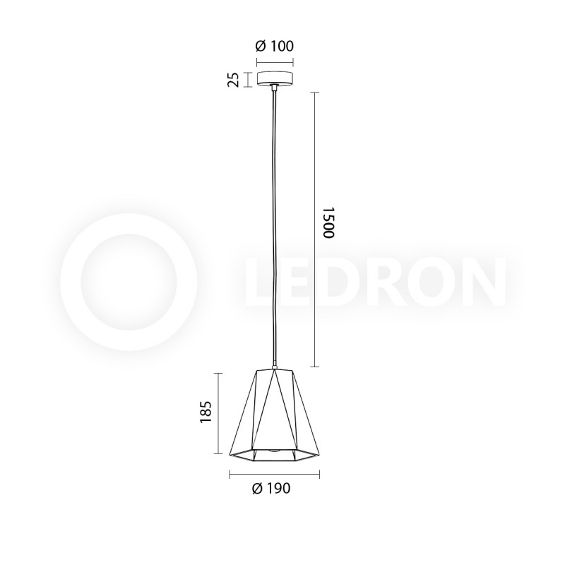 Подвесной светильник LeDron 2517B 00000013334