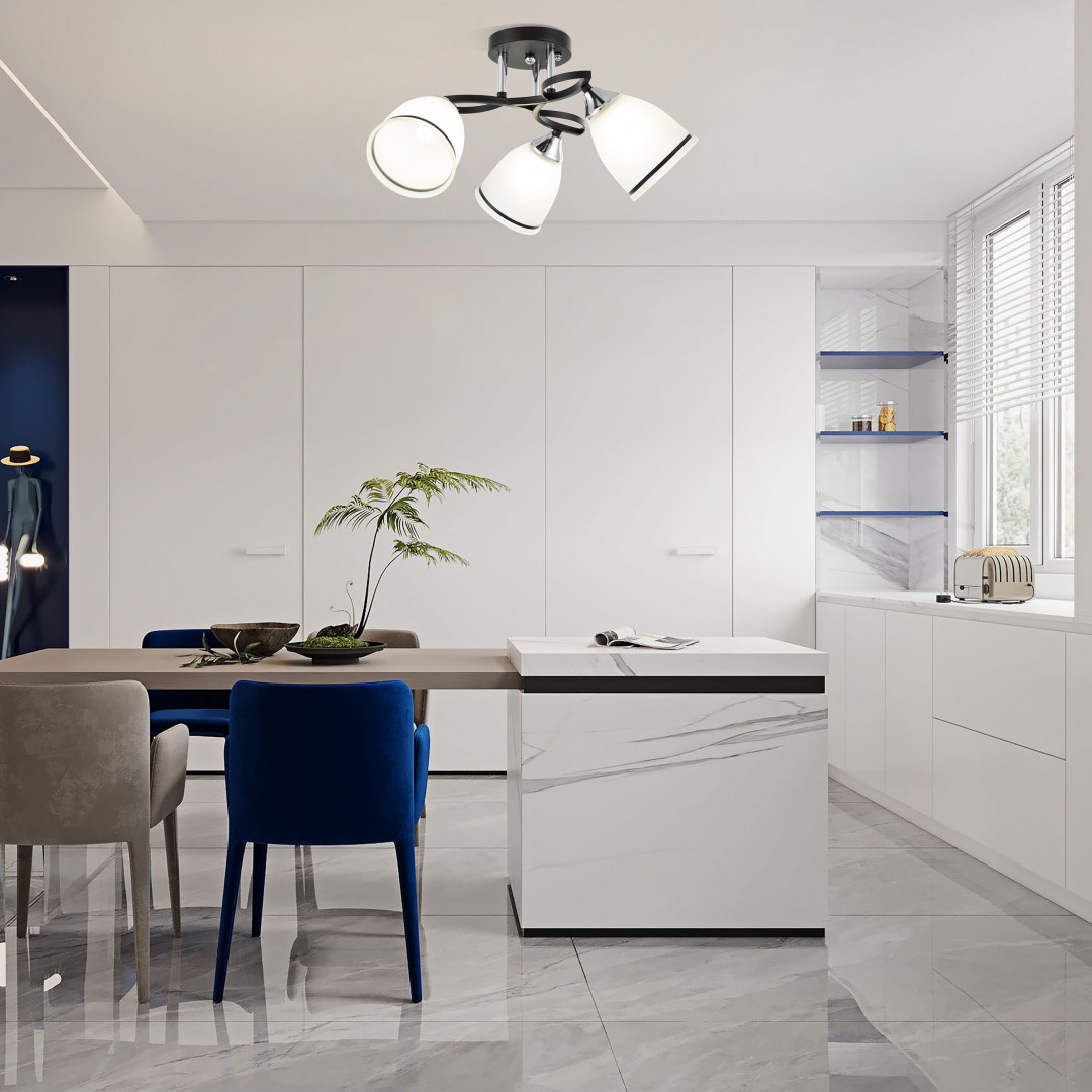 Потолочная люстра Arte Milano Amalfi 325885/3A BK+CR