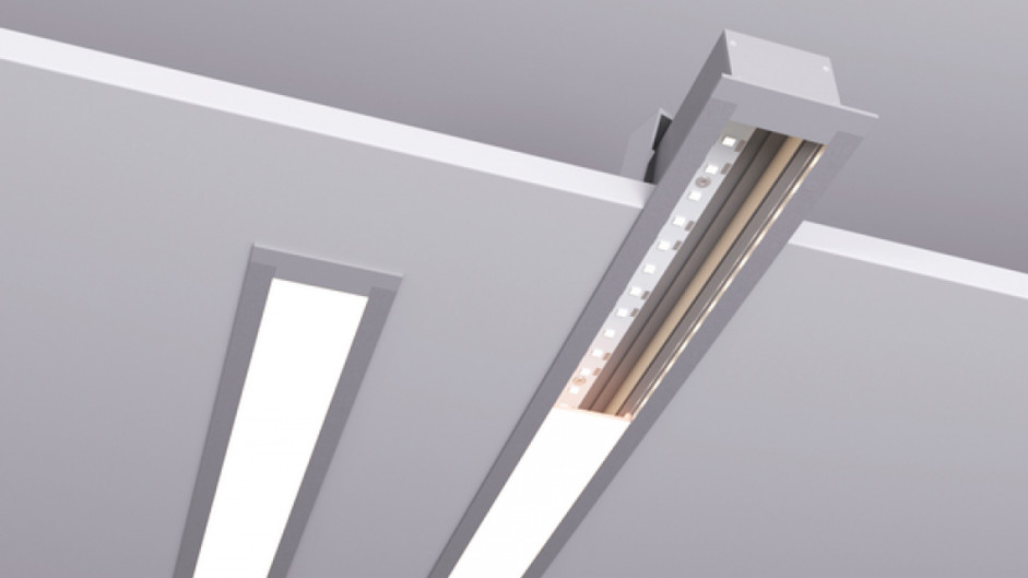 Встраиваемый линейный светильник Siled Linea Inner 7370010