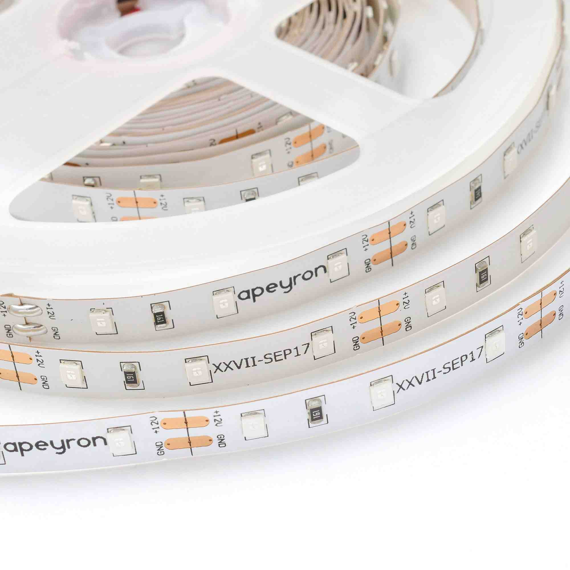 Светодиодная лента Apeyron 12В СТ 4,8Вт/м smd3528, 60д/м IP20 5м синяя 01BL