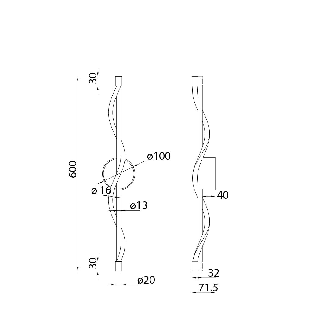 Бра Mantra Fugaz 9552