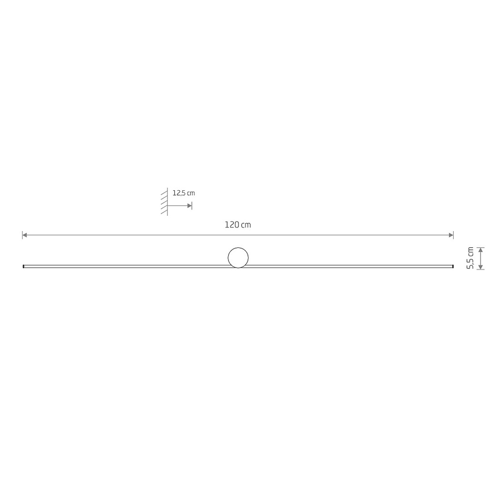 Настенный светильник Nowodvorski Spin Led L Black 10622