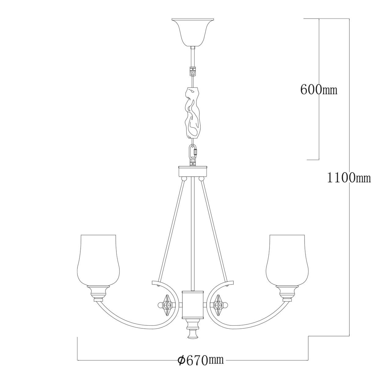 Подвесная люстра MW-Light Палермо 386017706 в Москве