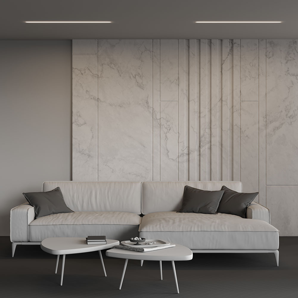 Линейный встраиваемый светильник Maytoni Technical 4000K 50x35 (Серебро, 1 м) LL313004