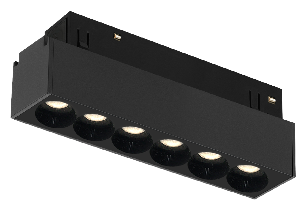 Трековый магнитный светильник iLedex Vision 4822-002-L120-6W-38DG-3000K-BK
