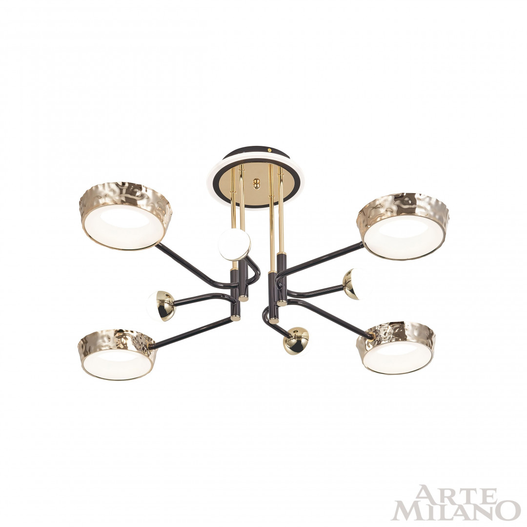 Потолочная люстра Arte Milano Ferrara 273210/8 BK/GD