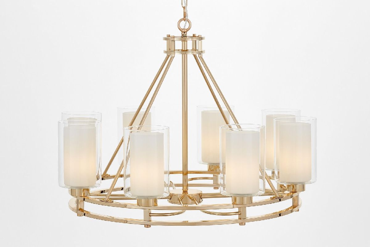 Подвесная люстра Lumina Deco Marietta LDP 8025-8 F.GD+WT