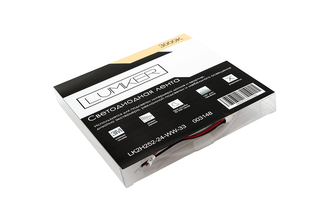 Светодиодная лента Lumker LK2H252-24-WW-33 003148