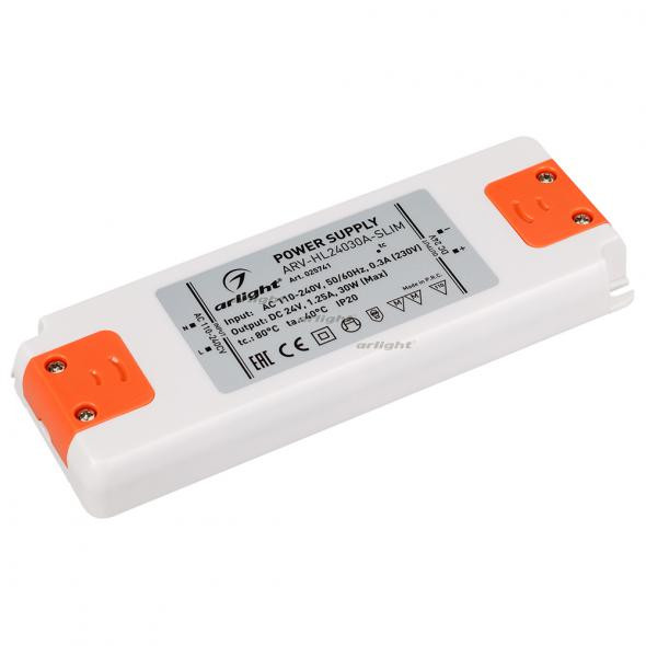 Блок питания Arlight ARV-HL24030A-Slim (24V, 1.25A, 30W) 025741