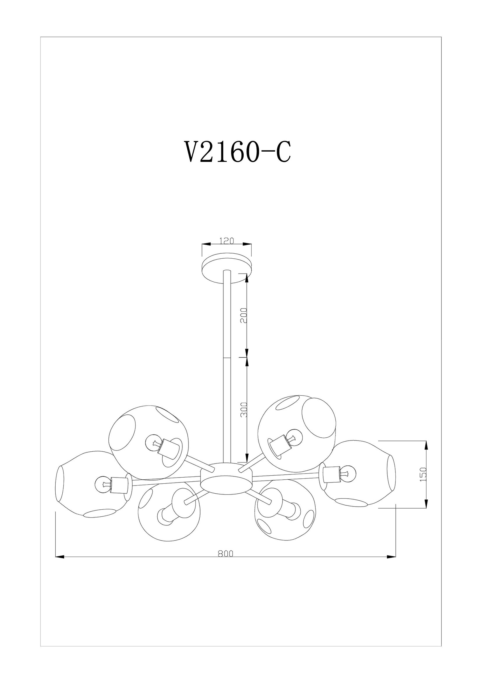 Потолочная люстра Moderli Simba V2160-C в Москве