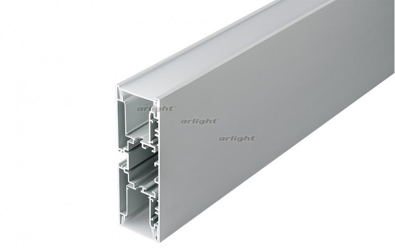 Профиль с экраном Arlight S2-WALL-X2-H128-2500 ANOD+OPAL 021179