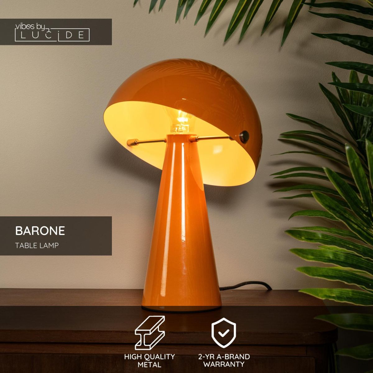 Настольная лампа Lucide Barone 65502/33/53