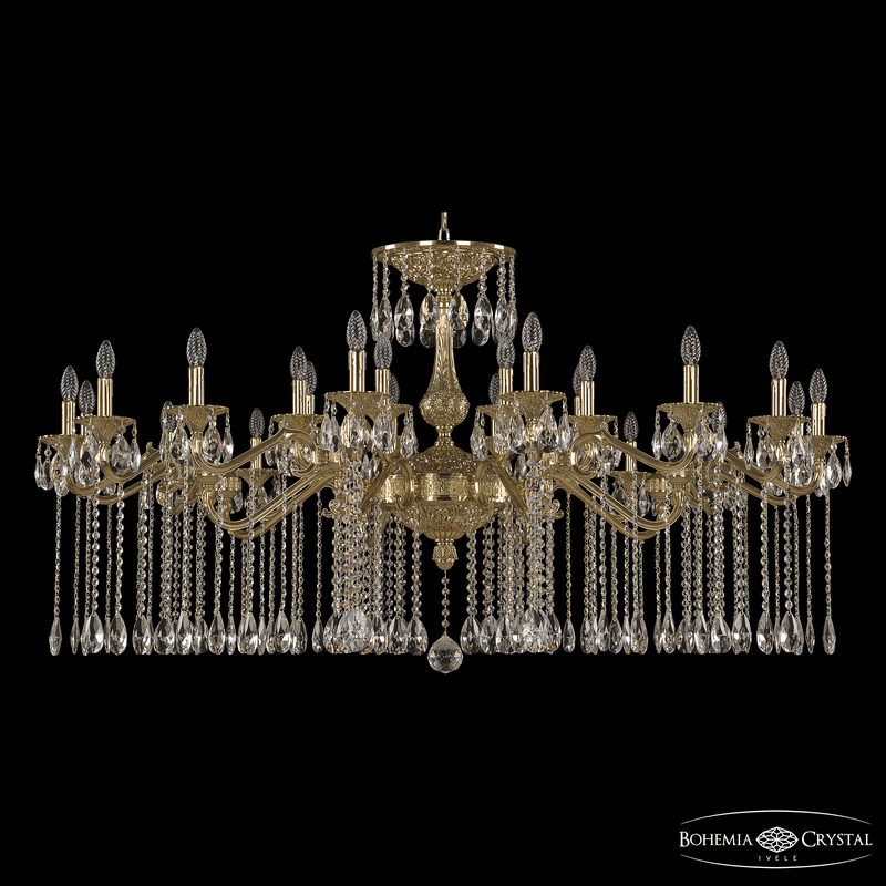 Подвесная люстра Bohemia Ivele Crystal Verona 72107/24/590 A G