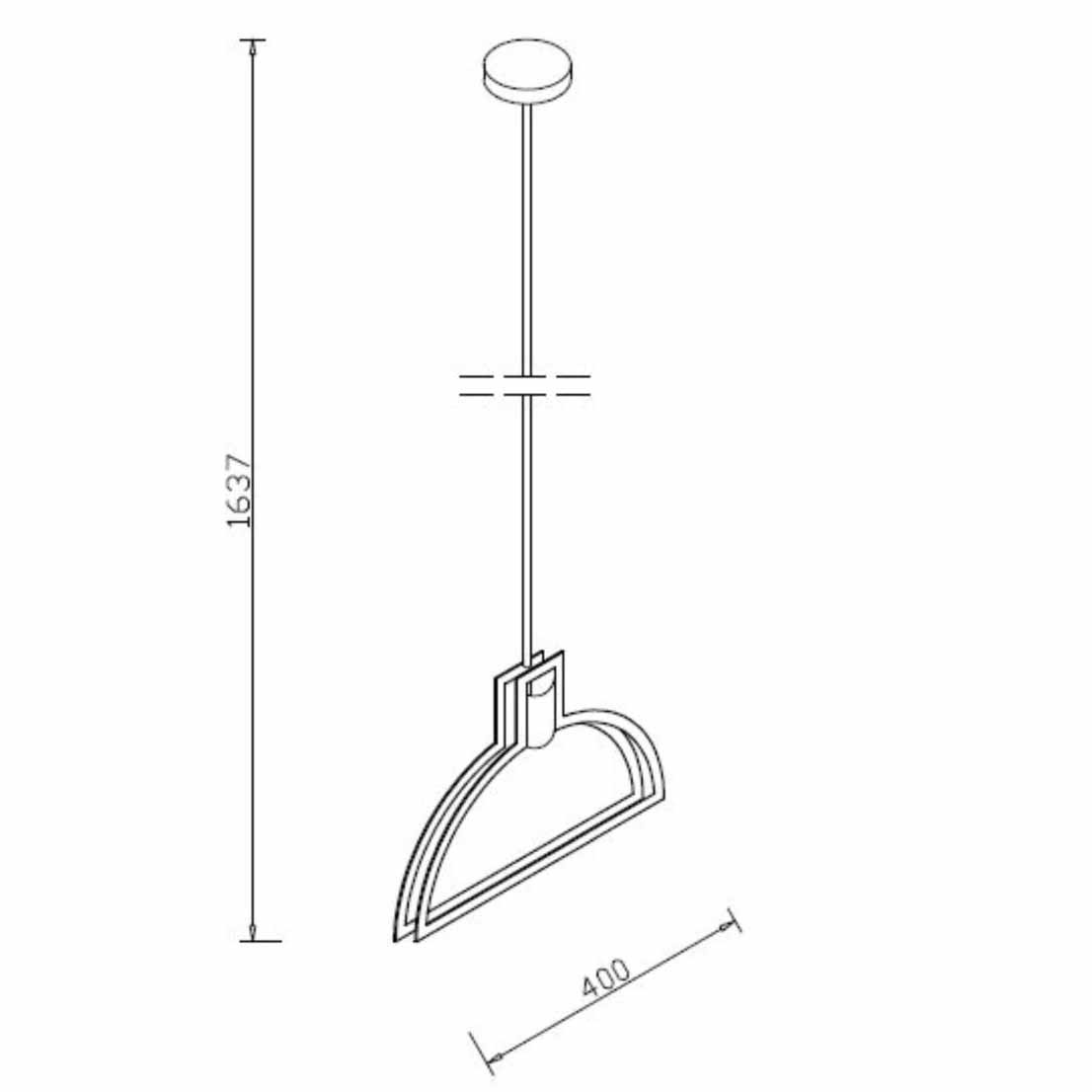 Подвесной светильник Lucide Contour 34419/40/31