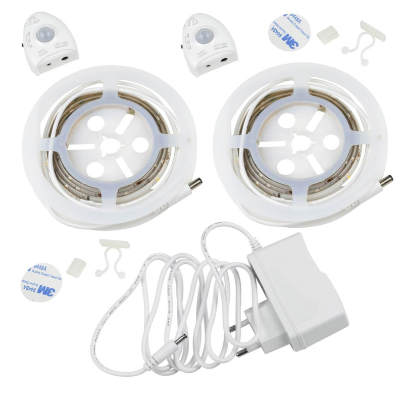 Светодиодная влагозащищенная лента (UL-00004448) Uniel 3W/m 30LED/m белый 2шт. х1,2М ULS-R02-6W/4000K/1,2Mx2/DIM SENSOR Smart Light