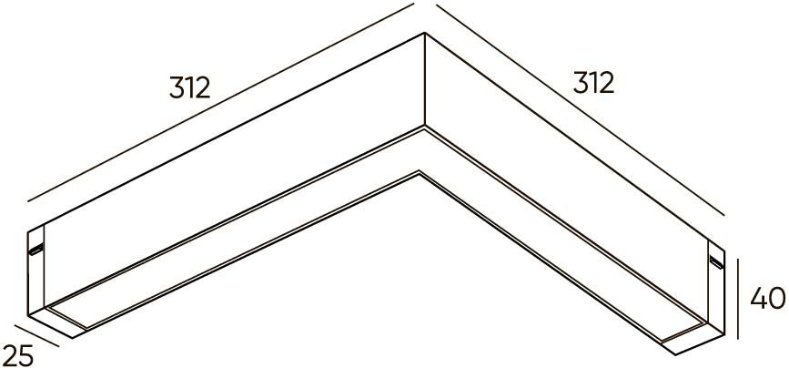 Трековый светодиодный светильник Denkirs Smart Linear DK8014-BK