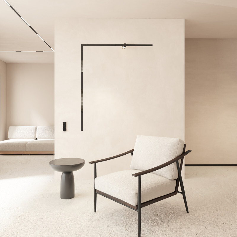 Трековый угловой светильник Denkirs Smart Linear Zigbee DK8314-BK