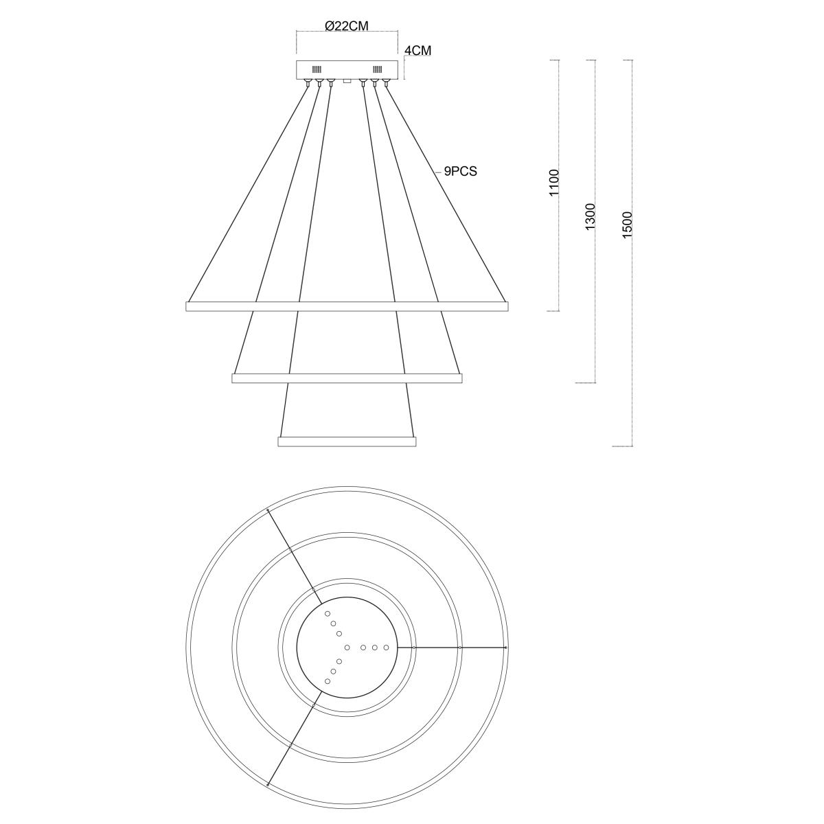 Потолочная чаша Favourite Canopy 4591-220-9BL