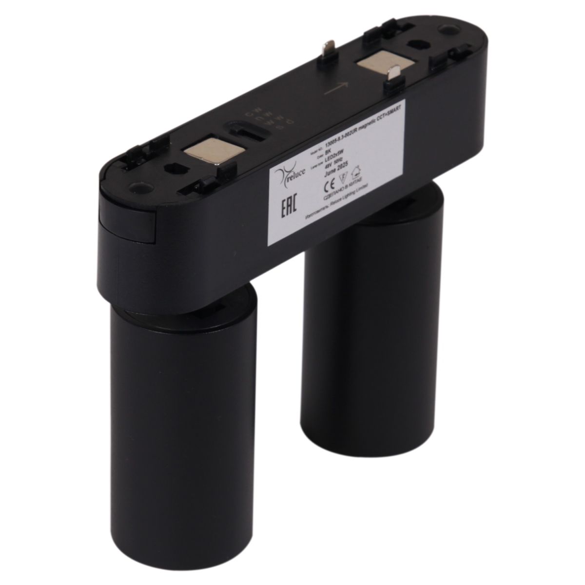 Трековый магнитный светильник (CCT+SMART) Reluce 13005-9.3-002UR magnetic LED2x5W BK CCT+SMART