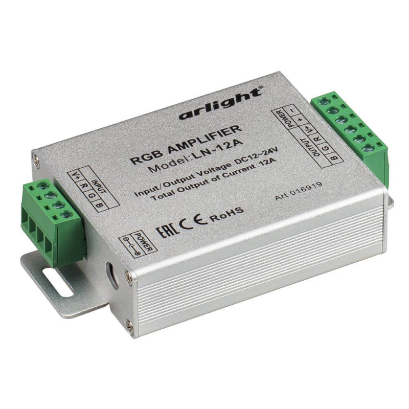 RGB-усилитель Arlight LN-12A (12-24V, 144-288W) 016919