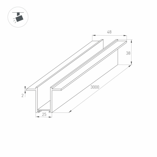 Шинопровод Arlight Mag-2538 033245 УЦ