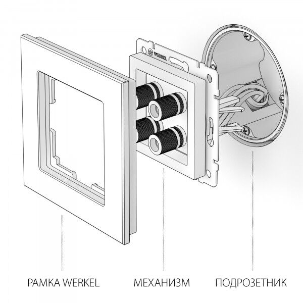 Акустическая розетка Werkel 4690389164903 W1185008 a051253