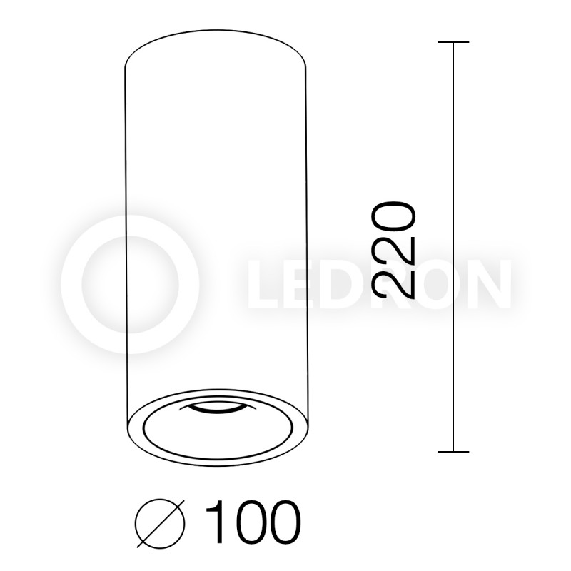 Потолочный светильник Ledron MJ1027GB 220mm 00000013267