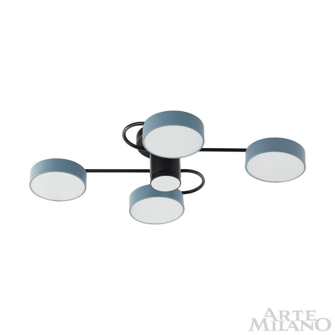 Потолочная люстра Arte Milano Ferrara 253039/4+1 Bk/Gr